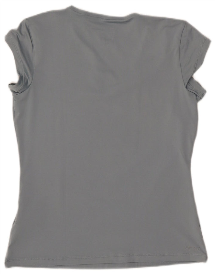 Camiseta feminina NIKE Dri Fit UK 14 grande azul poliéster