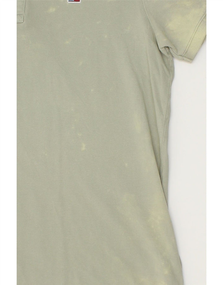 TOMMY HILFIGER Mens Polo Shirt XL Green Cotton Vintage Tommy Hilfiger and Second-Hand Tommy Hilfiger from Messina Hembry 