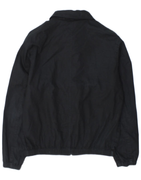 Farah Mens Bomber Jacket UK 36 Pequeno Algodão Preto