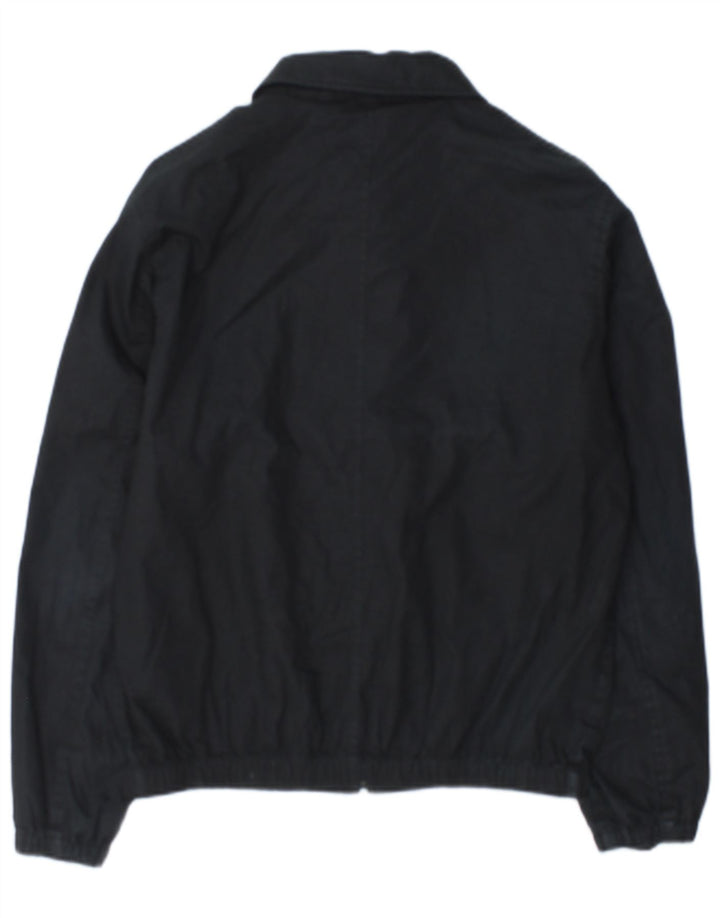Farah Mens Bomber Jacket UK 36 Pequeno Algodão Preto