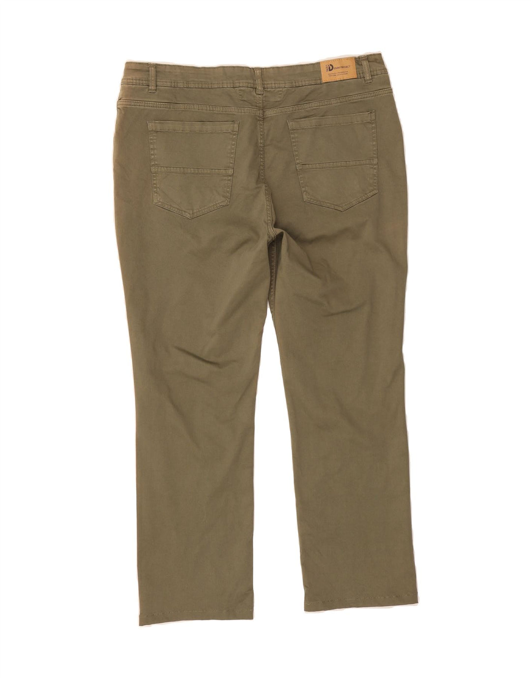 DACK'S Mens Regular Fit Casual Trousers IT 56 3XL W40 L28 Green Cotton Vintage Dack's and Second-Hand Dack's from Messina Hembry 