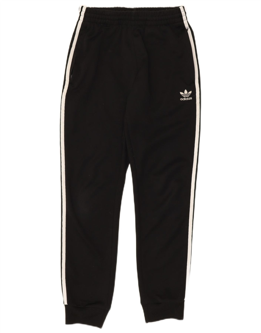 ADIDAS Mens Tracksuit Trousers Joggers Small  Black Polyester