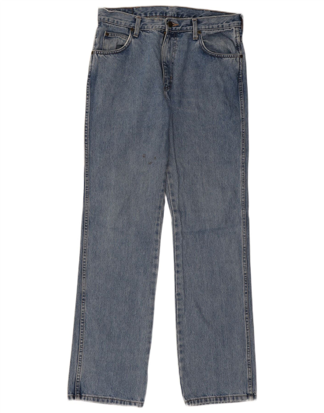 Wrangler masculino regular fit jeans reto W32 L32 algodão azul