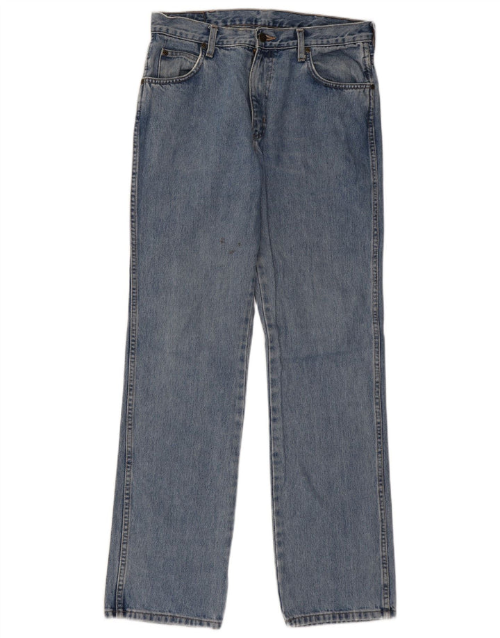 Wrangler masculino regular fit jeans reto W32 L32 algodão azul