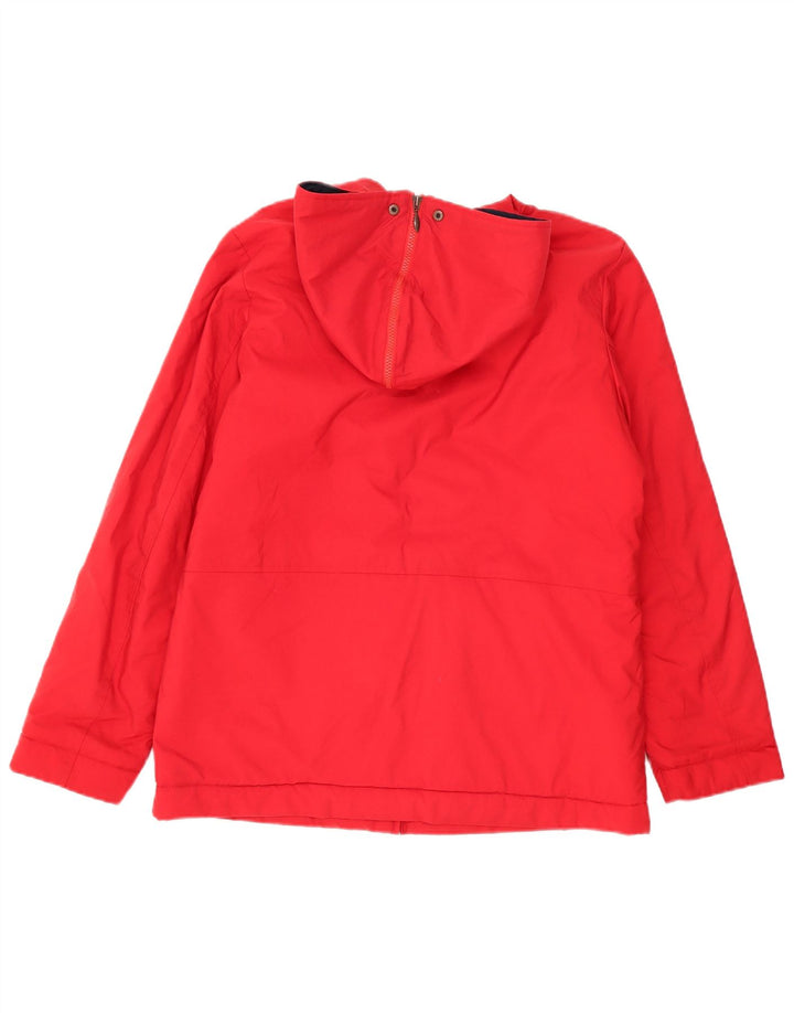 Jaqueta corta-vento feminina Nike com capuz grande tamanho UK 14/16 grande vermelha
