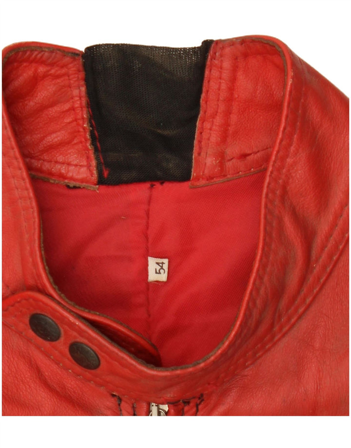 Jaqueta masculina de motociclista DAINESE IT 54 2XL couro colorblock multicolorido