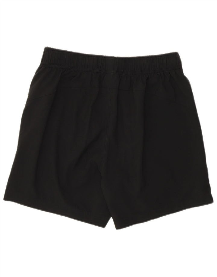 Shorts esportivos masculinos Puma pequeno poliéster preto