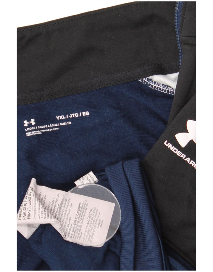 Jaqueta Under Armour Boys Treino Top 13-14 Anos XL Azul Marinho Colorblock