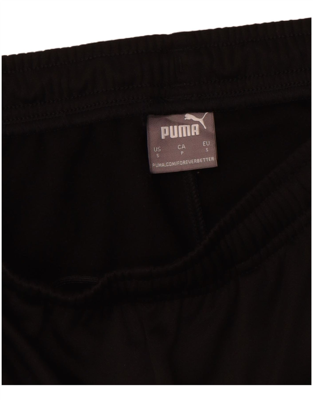 Calça de treino masculina Puma Graphic, pequena, preta, colorida, poliéster