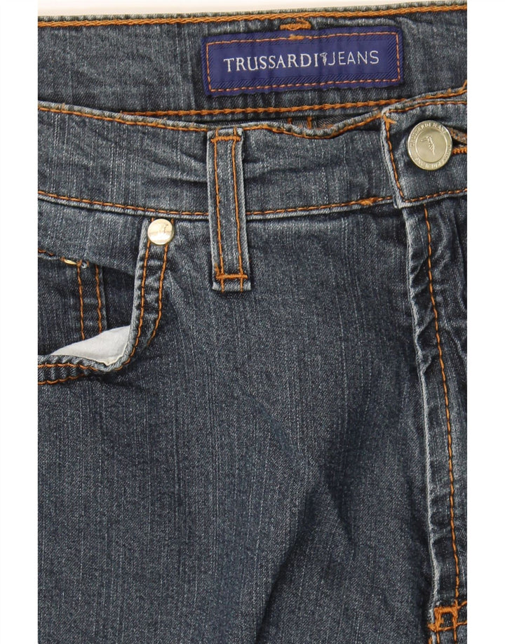 TRUSSARDI Womens Straight Jeans W30 L27 Blue Cotton Vintage Trussardi and Second-Hand Trussardi from Messina Hembry 