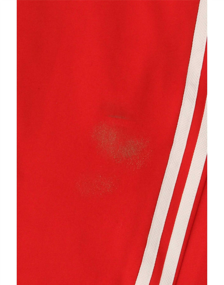 Adidas meninos calças de treino joggers 14-15 anos poliéster vermelho