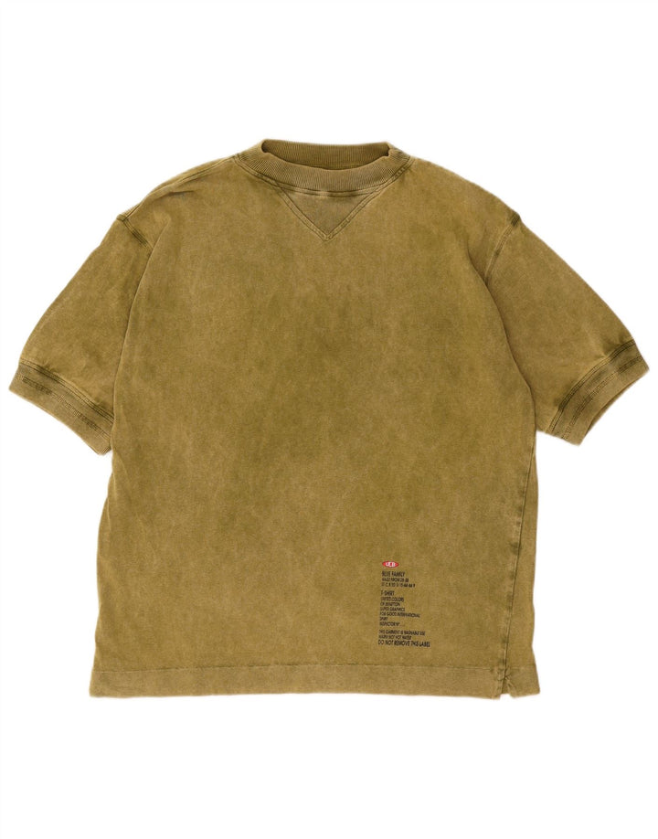 Camiseta masculina Benetton grande verde