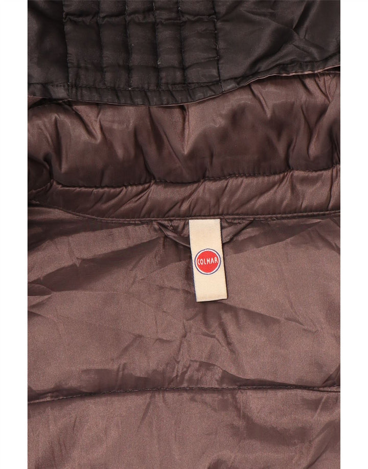Casaco acolchoado com capuz feminino Colmar UK 14 médio preto