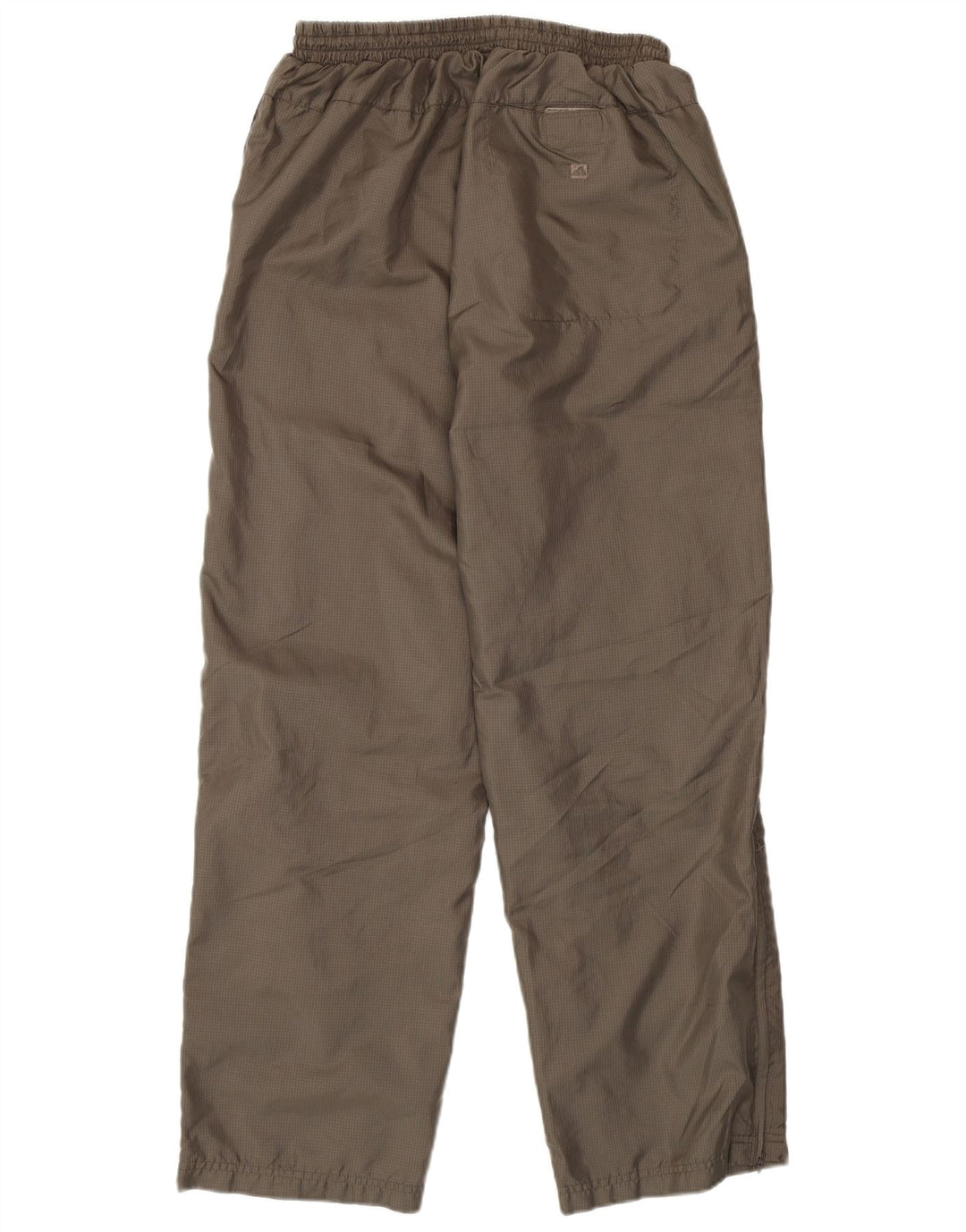 Calça de treino feminina ADIDAS UK 14 poliéster xadrez marrom médio