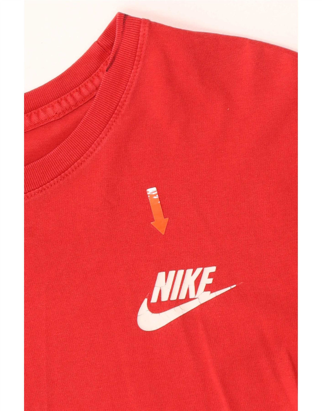 Camiseta Nike masculina gráfica grande algodão vermelho