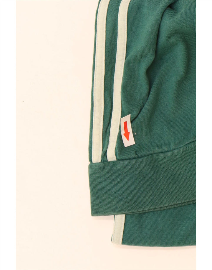 Adidas Mens Top Manga Longa Médio Algodão Verde