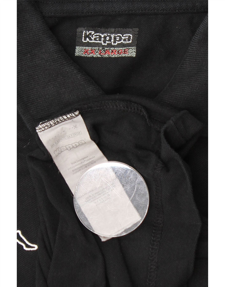 Camisa polo masculina Kappa 2XL algodão preto
