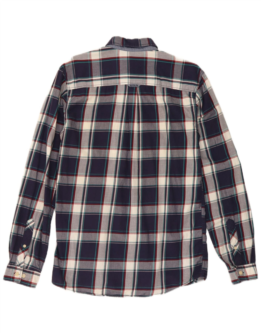 Jack & Jones Mens Shirt Medium Navy Blue Cotton