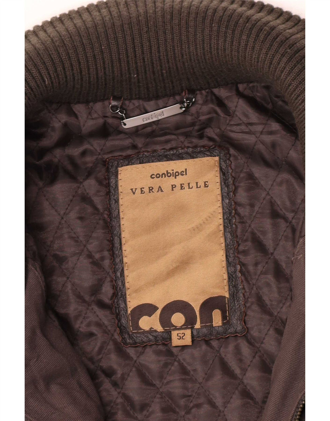 Jaqueta de couro masculina Conbipel IT 52 XL couro marrom