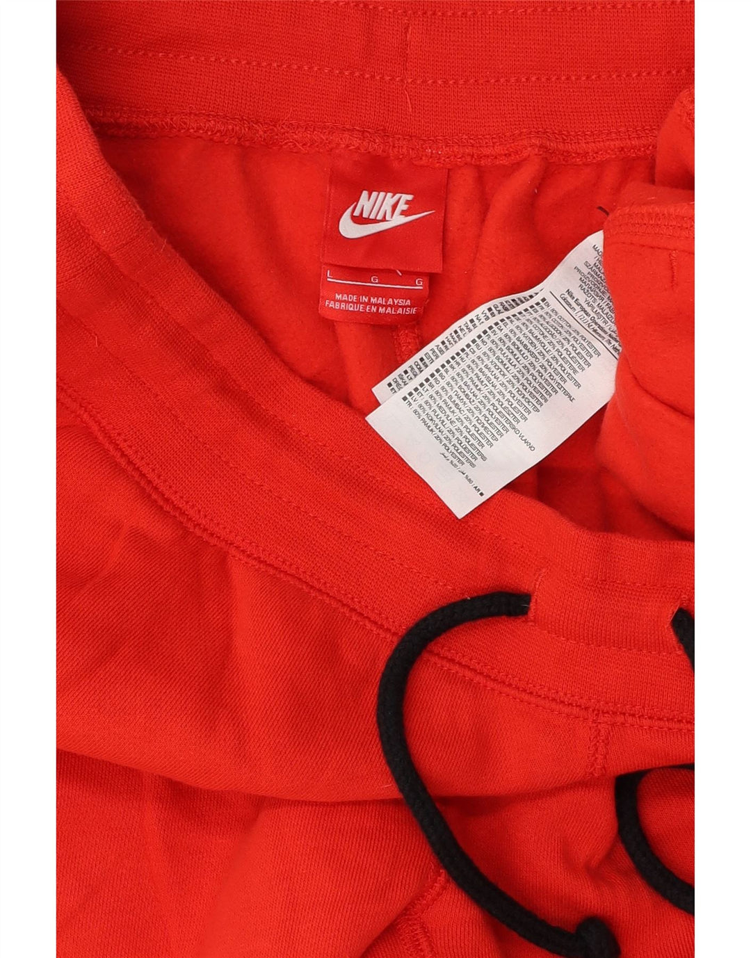Calça de treino masculina NIKE Joggers grande algodão vermelho