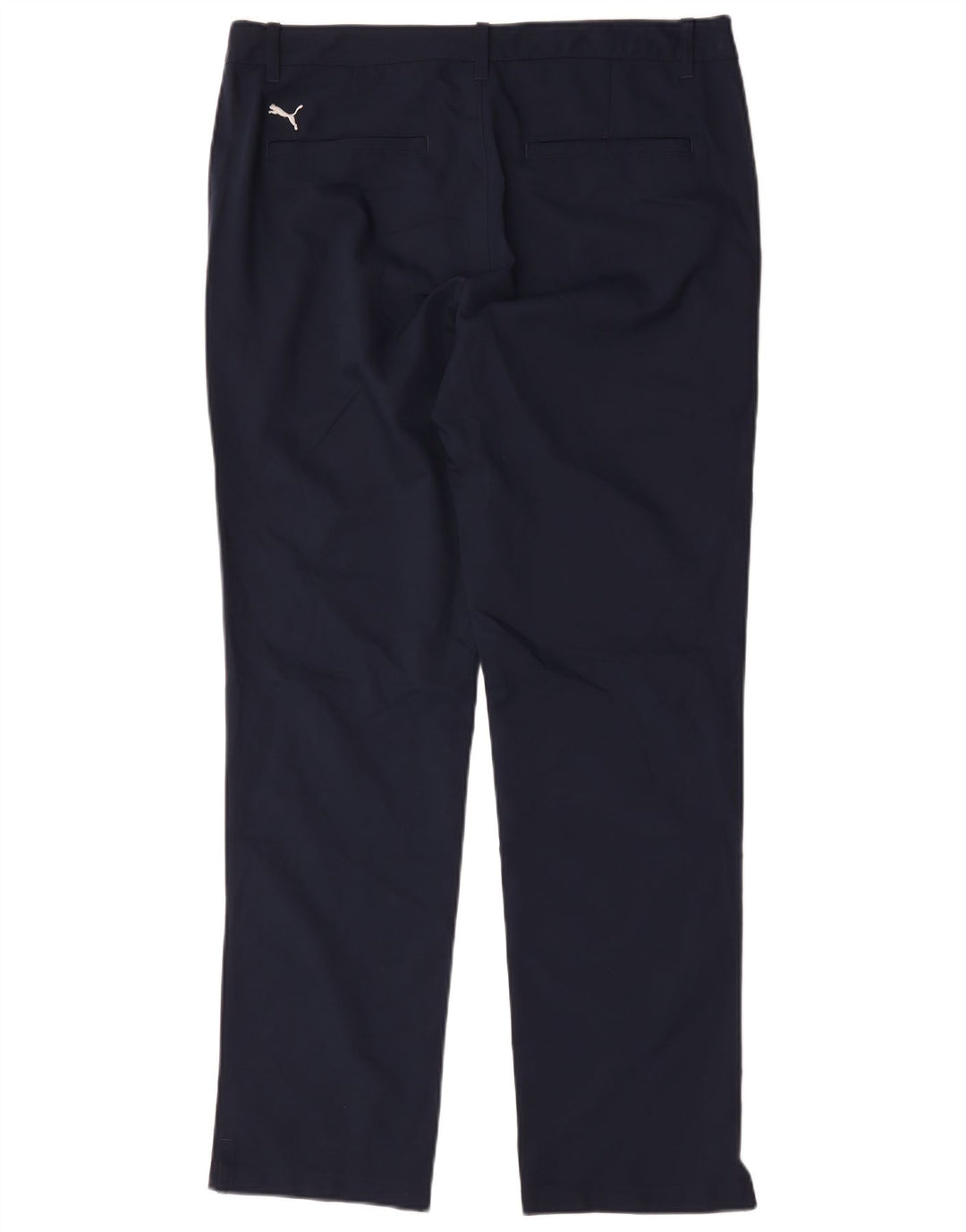 Calças Chino Masculinas Puma Straight W34 L32 Azul Marinho Poliéster