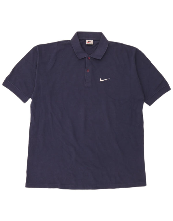 Camisa polo masculina Nike XL azul marinho algodão