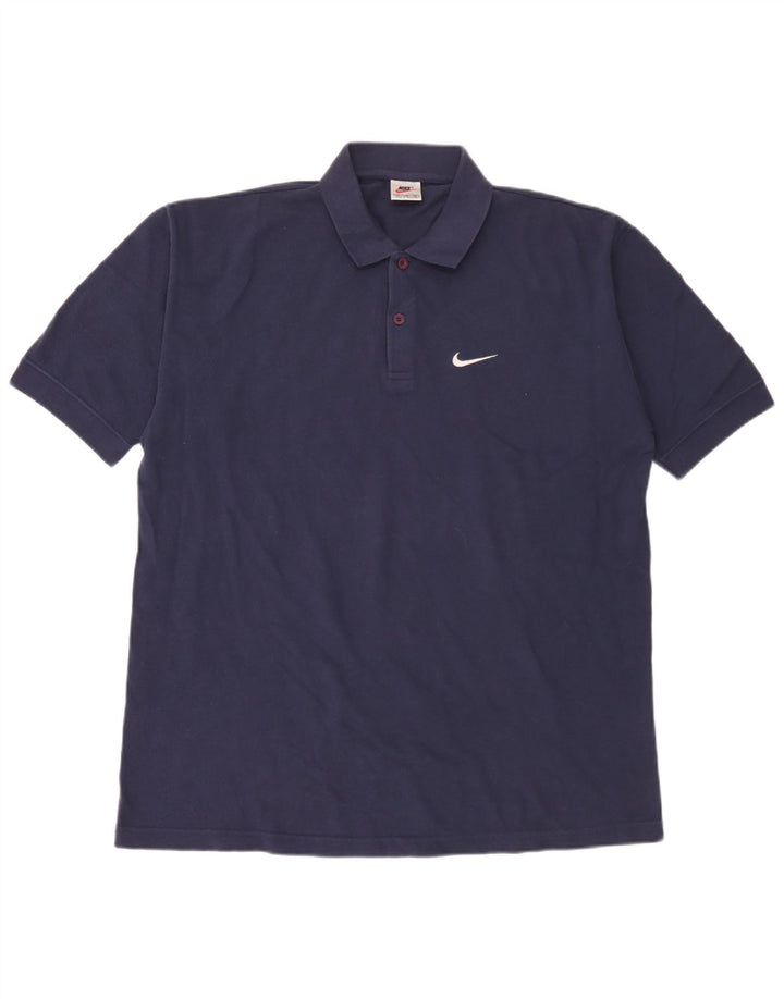 Camisa polo masculina Nike XL azul marinho algodão