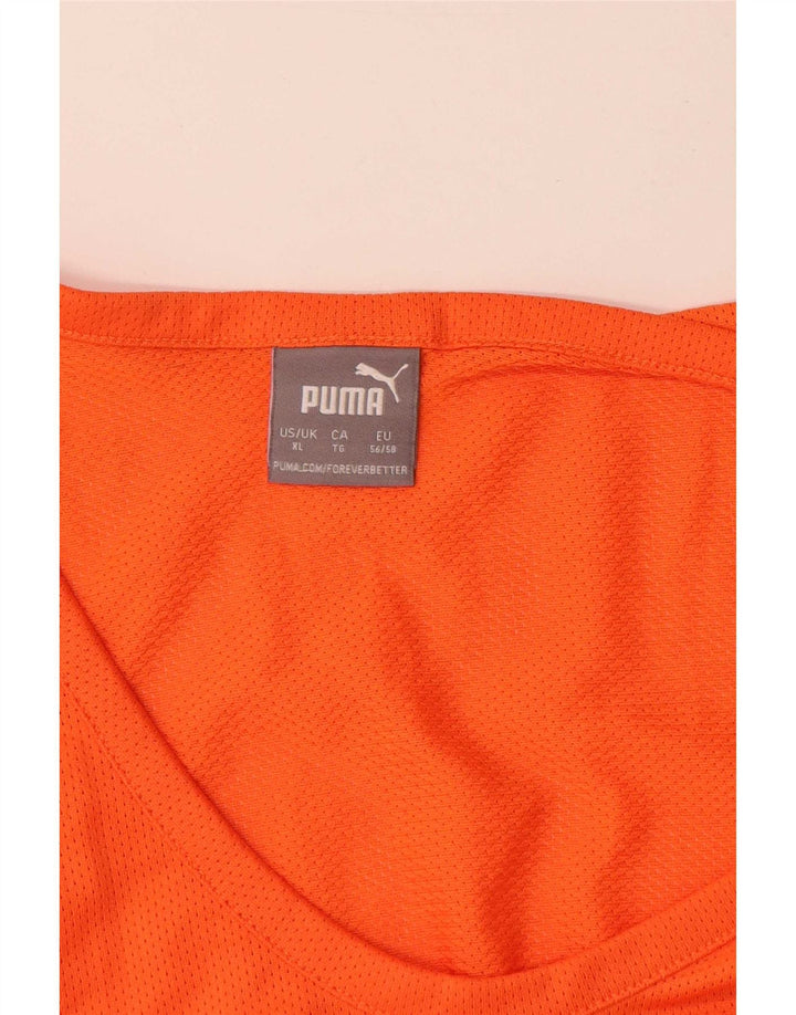 Puma Mens Graphic Vest Top XL Laranja Poliéster
