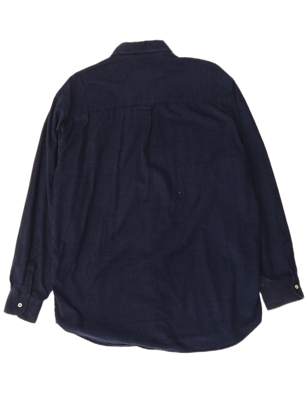 Camisa masculina de veludo CARRERA tamanho 41/42 grande algodão azul marinho