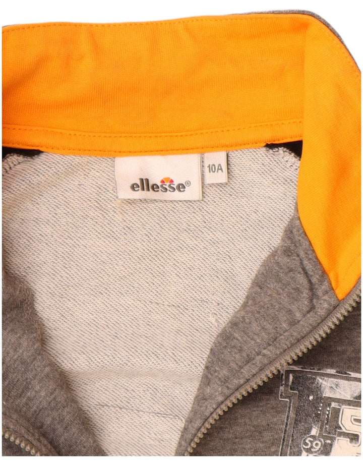 Jaqueta Ellesse Boys Graphic Tracksuit 9-10 anos cinza colorblock