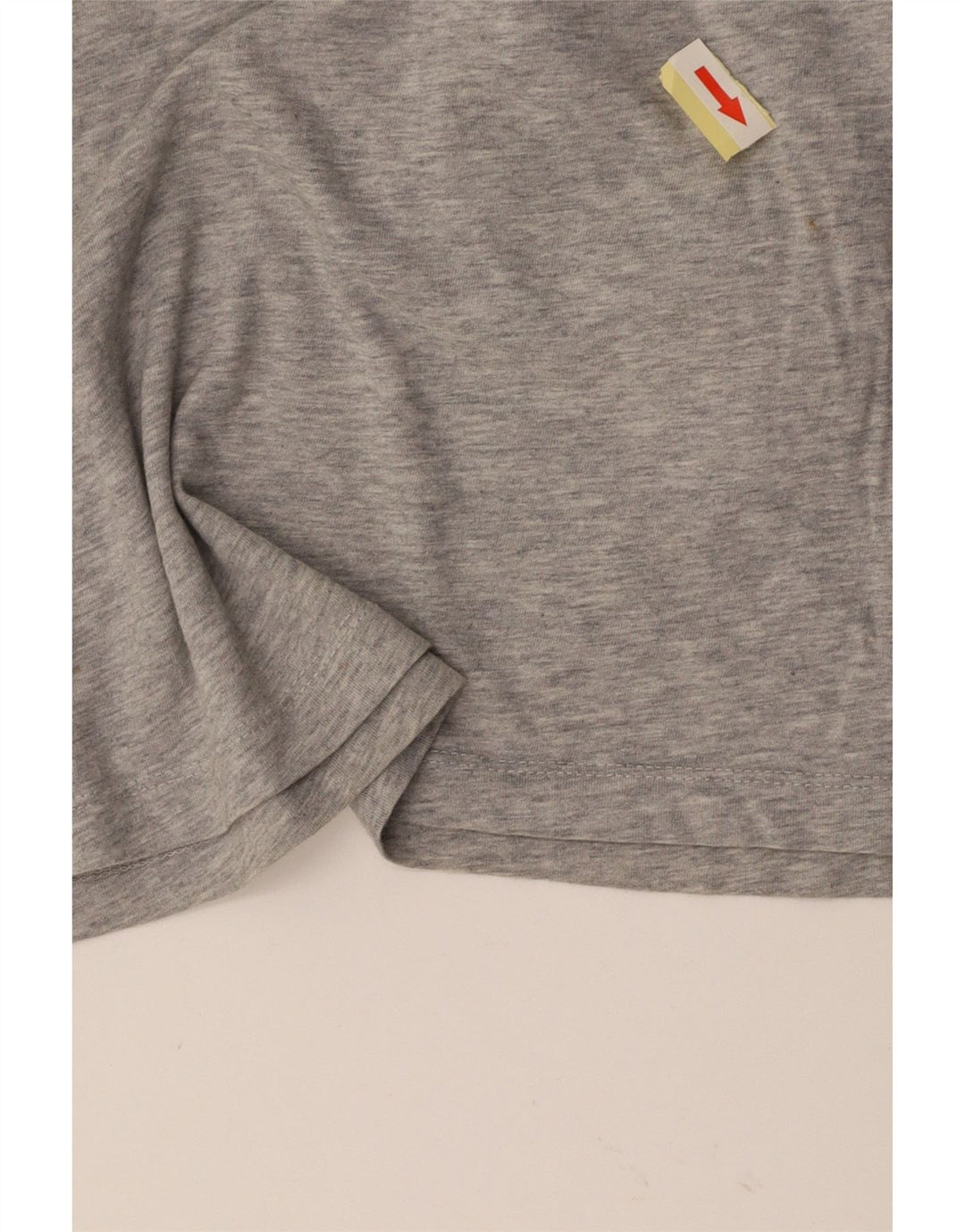 CALVIN KLEIN Camiseta Feminina Crop Graphic Top UK 6 XS Algodão Cinza