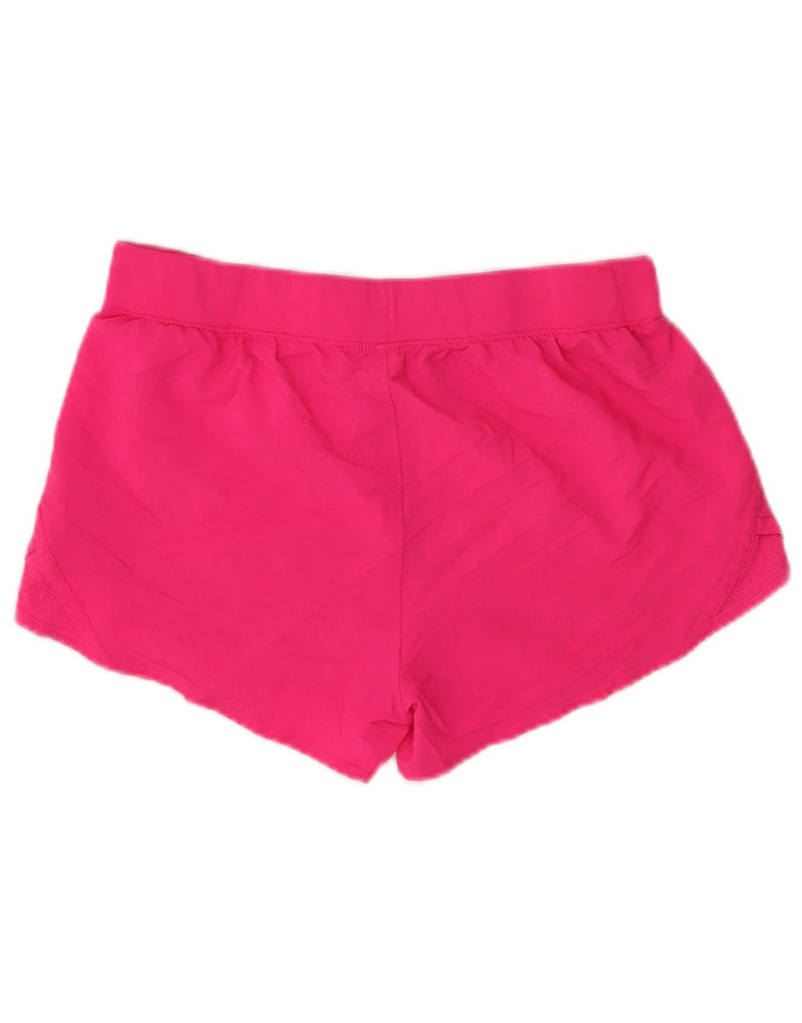 Shorts esportivos femininos UNDER ARMOUR 11-12 anos grande poliéster rosa