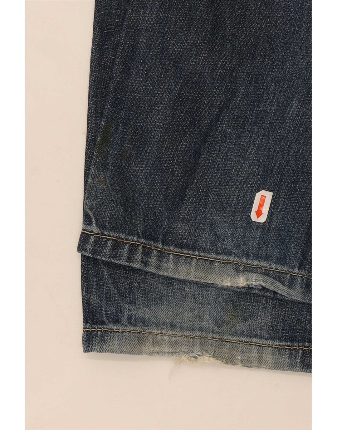Calça jeans reta feminina Esprit W30 L32 algodão azul marinho