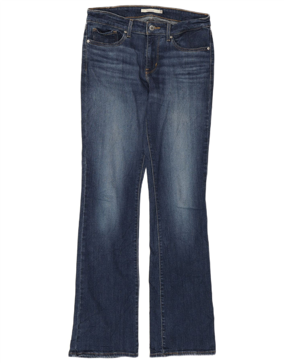 Calça jeans feminina Levi's 715 Bootcut W28 L32 azul marinho algodão