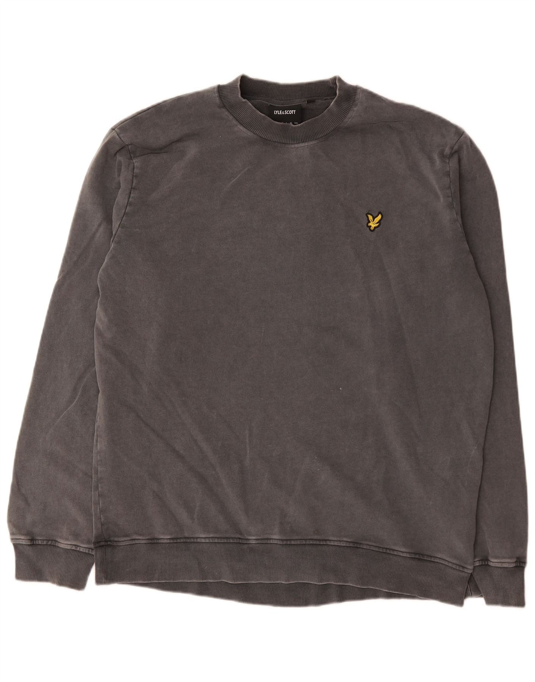Lyle & Scott moletom masculino jumper grande algodão cinza