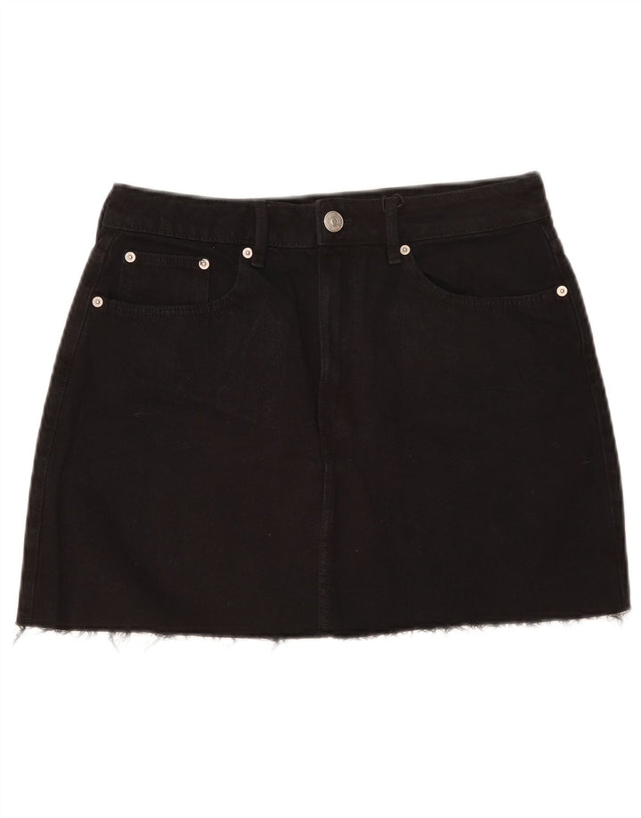 Saia jeans feminina Zara grande W30 algodão preto