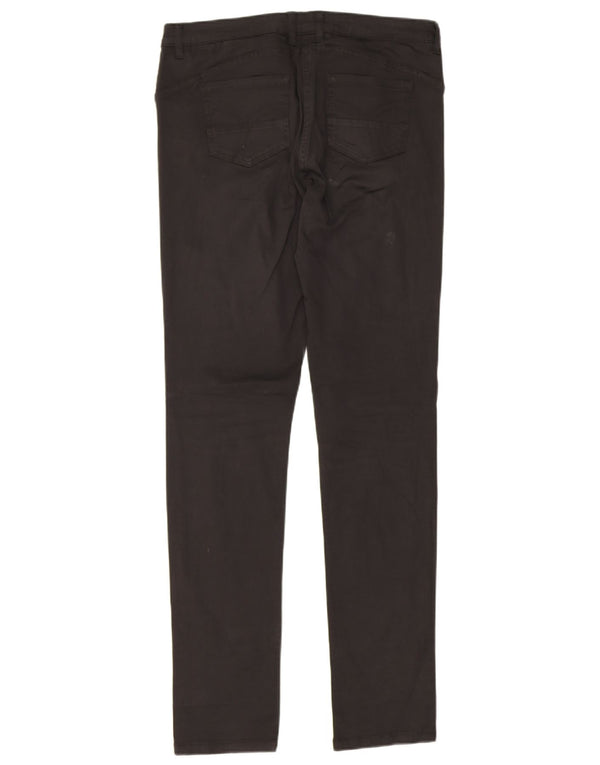 Calça feminina casual slim fit da Dack IT 46 grande W32 L32 algodão preto