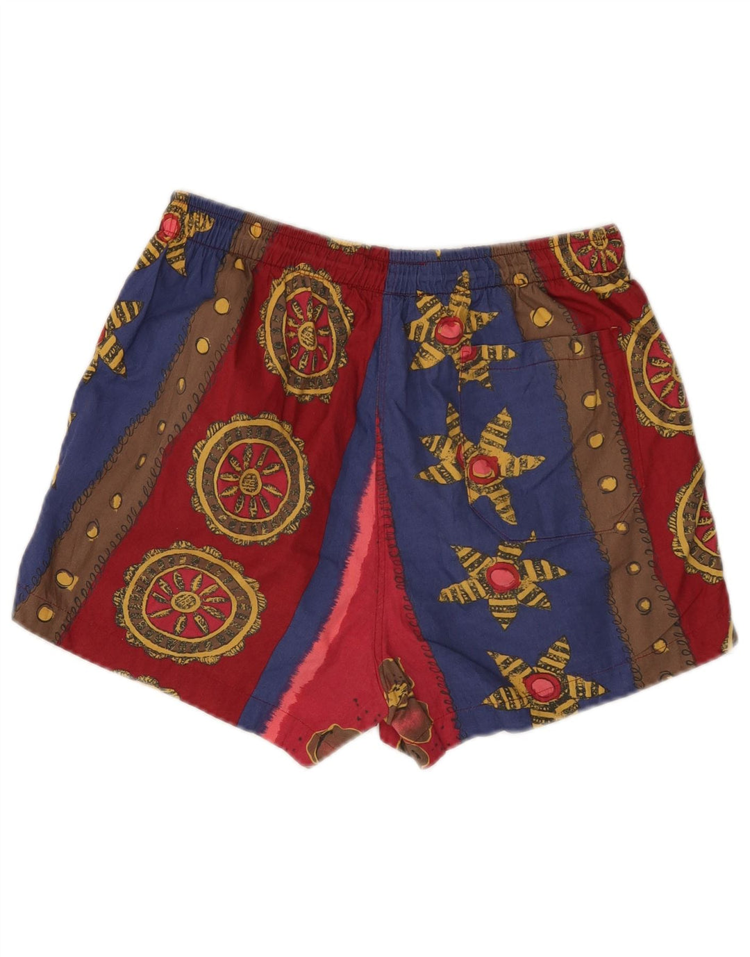 Shorts de natação masculino VINTAGE médio floral multicolorido