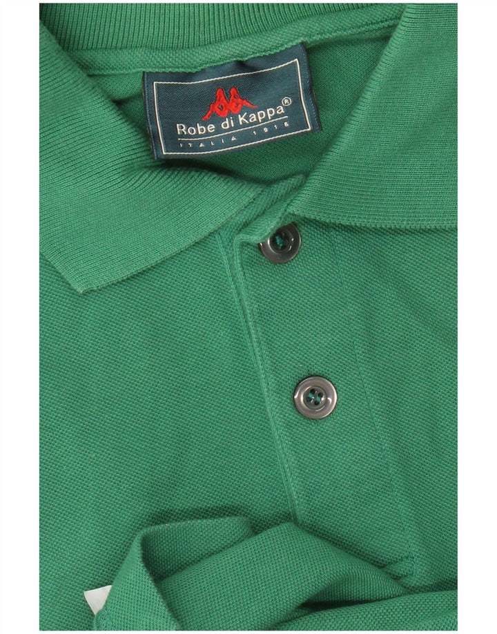 Camisa polo masculina Kappa grande verde