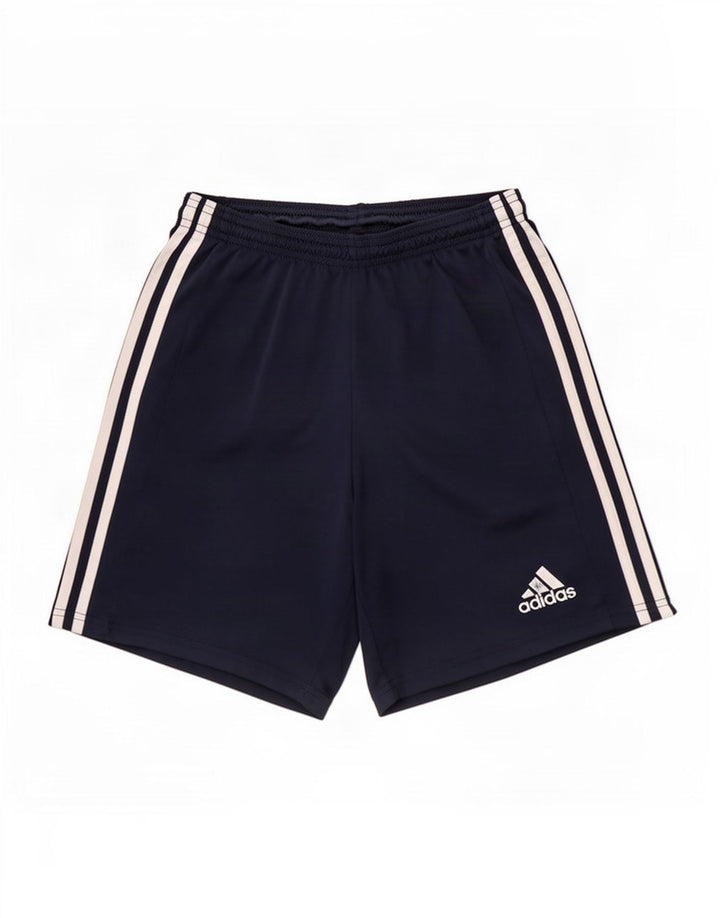 Shorts esportivos masculinos Adidas Aeroready pequenos poliéster azul marinho