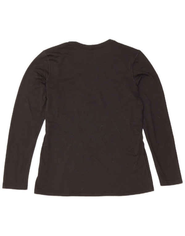 Top gráfico feminino Nike Chicago Bears manga comprida UK 12 médio preto