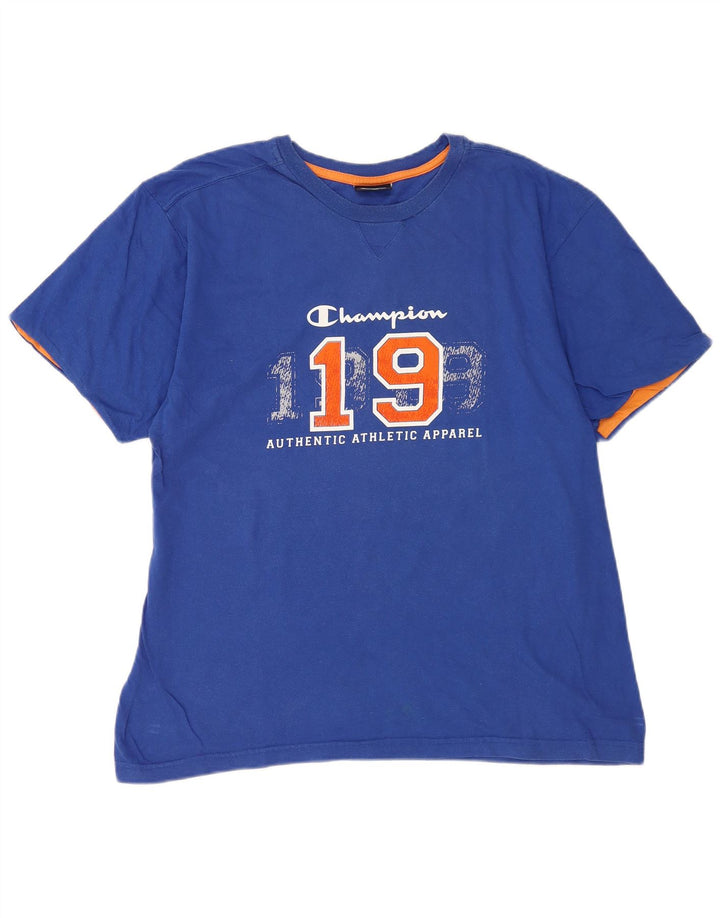 Camiseta gráfica masculina Champion XL azul