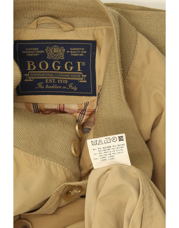 Jaqueta bomber masculina Boggi IT 50 grande poliéster cáqui
