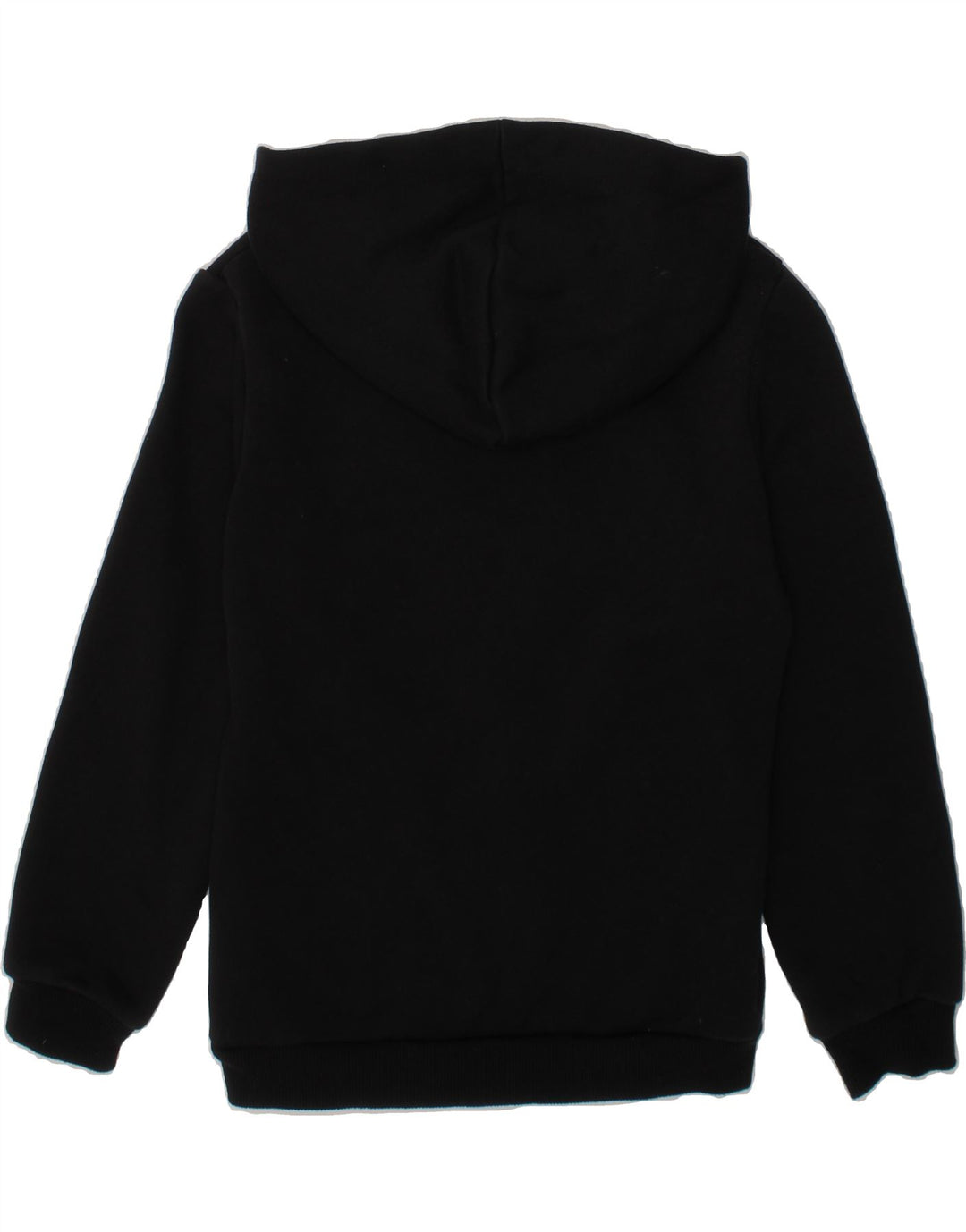 PUMA Boys Graphic Hoodie Jumper 7-8 Years Black Cotton Vintage Puma and Second-Hand Puma from Messina Hembry 
