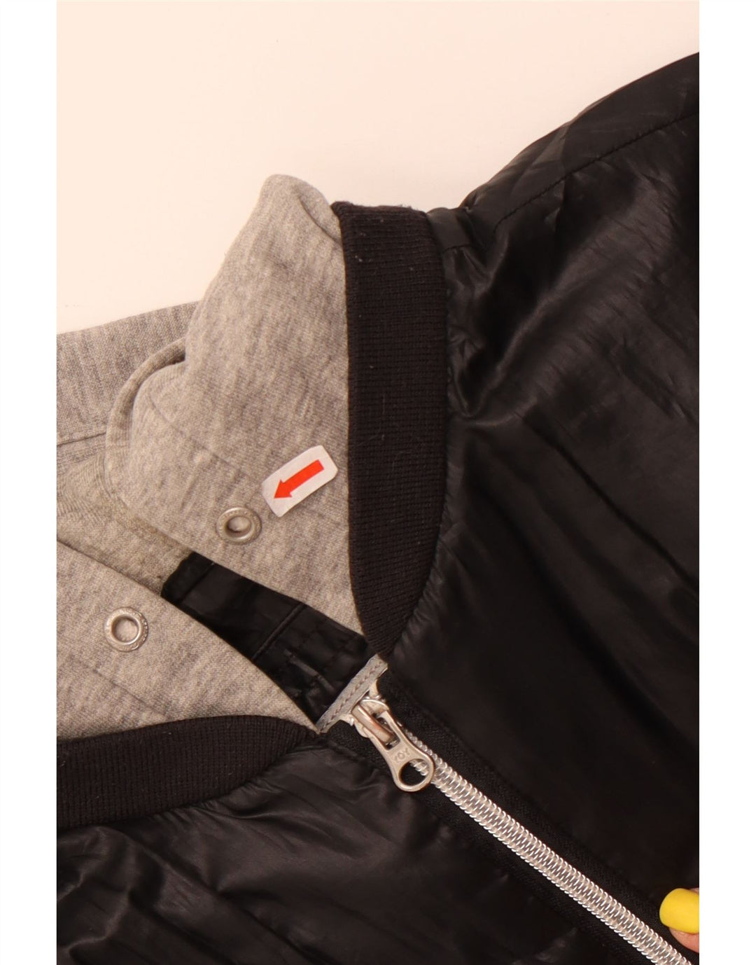 Jaqueta bomber feminina com capuz Champion UK 18 XL poliéster preto