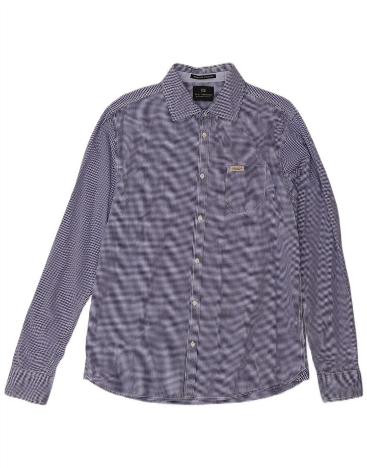 Camisa masculina Scotch & Soda grande guingão azul