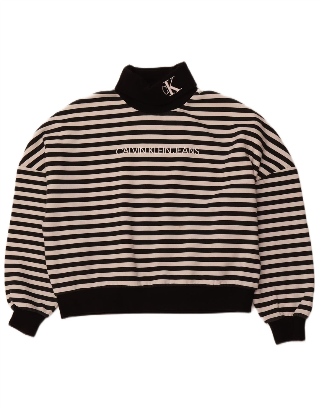 CALVIN KLEIN JEANS Suéter oversized feminino Reino Unido 14 grande preto