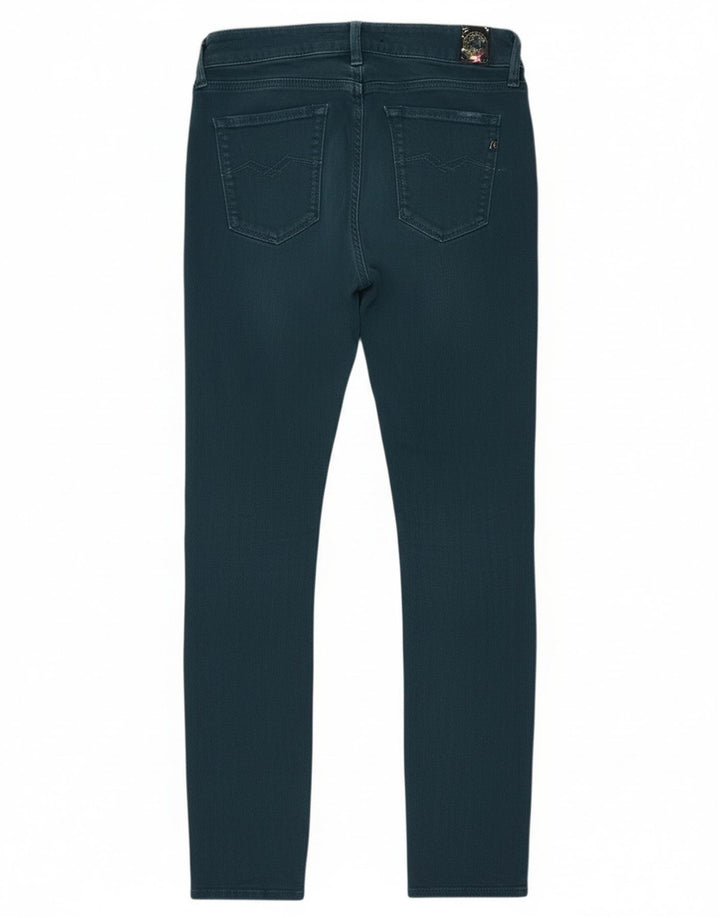 Replay Jeans Feminino Luz Slim W25 L27 Azul Algodão