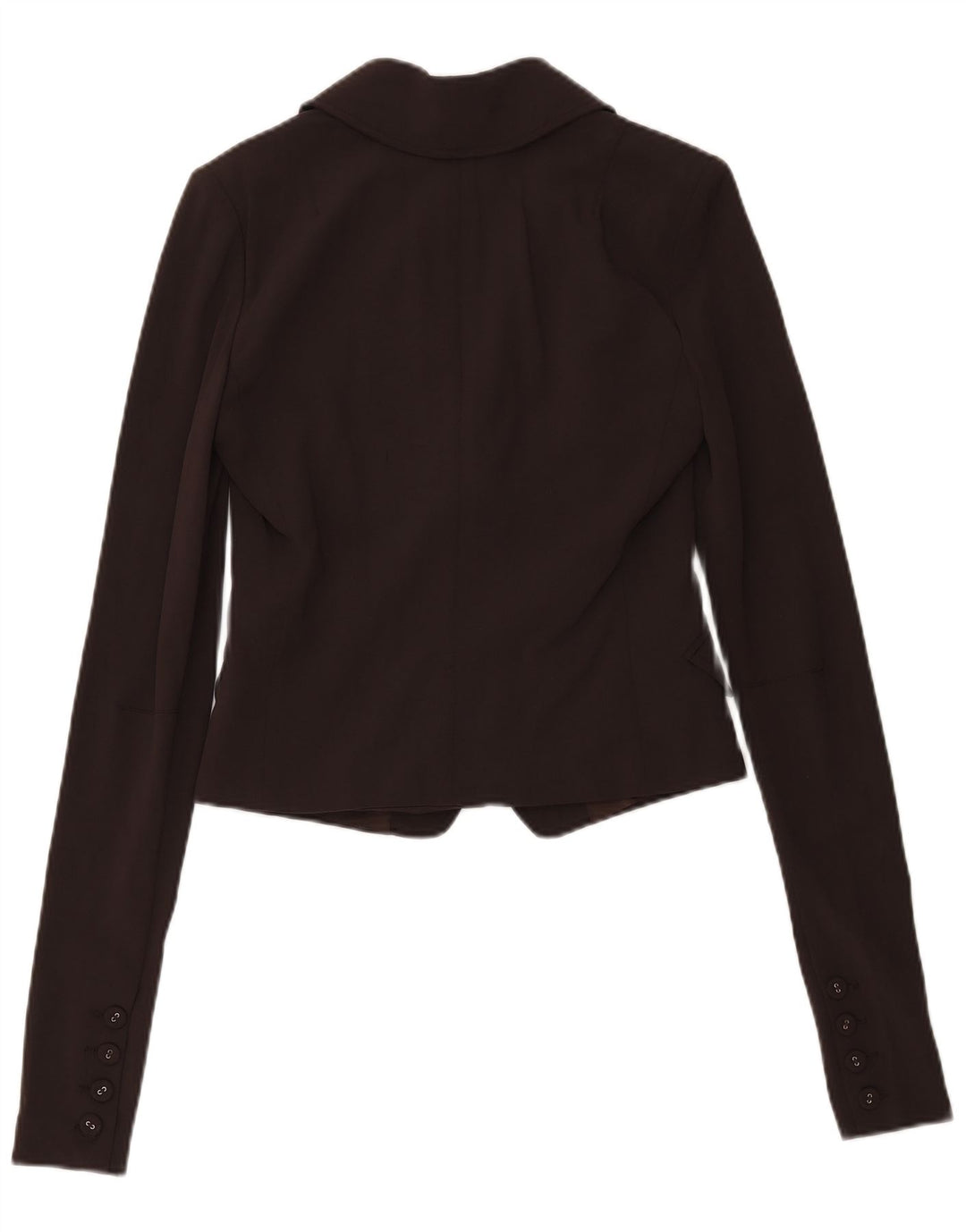 Patrizia Pepe Jaqueta Blazer Feminina com 2 Botões IT 44 Lã Marrom Médio
