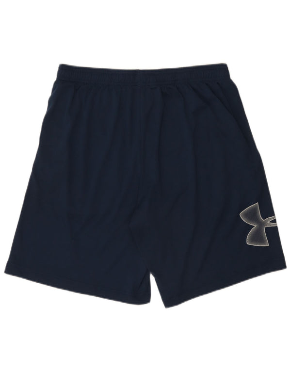 Under Armour Mens Graphic Sport Shorts Grande Poliéster Azul Marinho